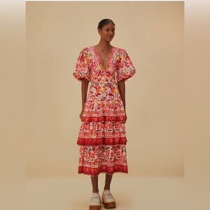 Off-White Romantic
Orchard Short Sleeve
Midi Dress